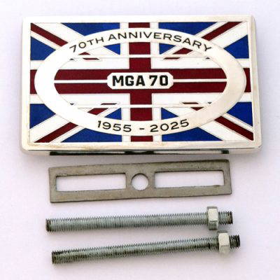 MGA Register 70th Anniversary Grille badge